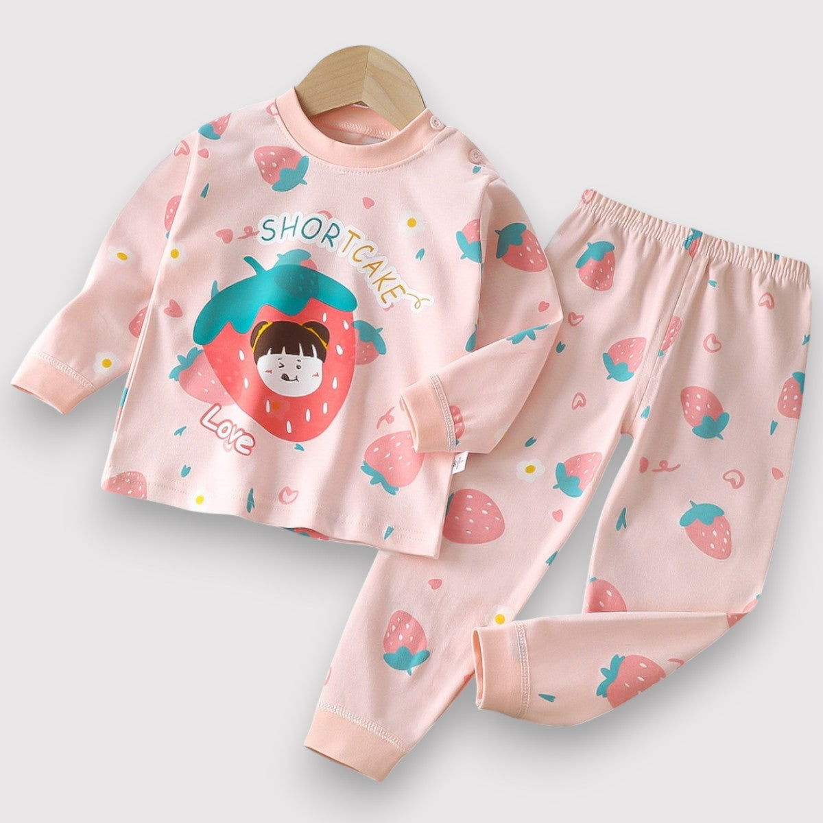 Autumn Pajama Set-Pink Shortcake